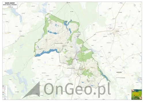 Mapa gminy Bratian
